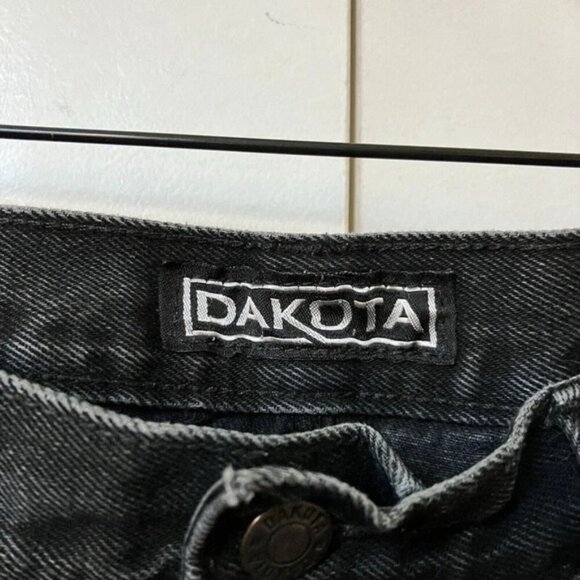 Vintage Dakota Black Straight Leg Distressed Jeans 30x32 - Picture 2 of 9